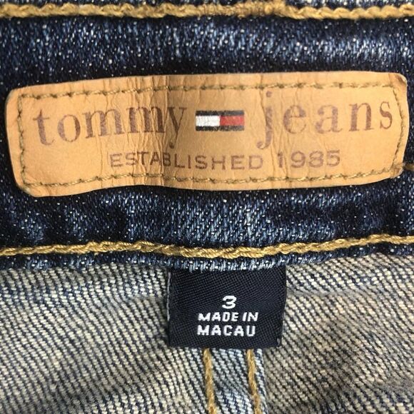 Tommy Jeans Size 3 Luy Luy Bermuda Denim Juniors Bermuda Cuffed Zipper Button - Picture 7 of 13